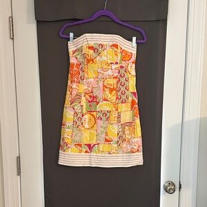 Lilly Pulitzer size 0 Patchwork Strapless Dress